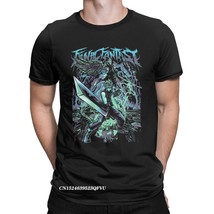 Funny Final Fantasy Fan Art T-Shirts For Men Women Round Collar Cotton Tops T Sh - £69.56 GBP