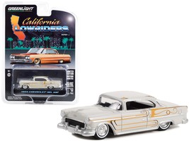 1955 Chevrolet Bel Air Custom Light Gray Metallic and Gold Graphics &quot;Cal... - $36.49