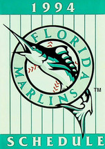 MLB Florida Marlins 1994 Pocket Schedule - £3.17 GBP