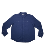 The North Face Valley Twill Flannel Shirt Mens XL Navy Blue Outdoor Work... - $962.29 MXN