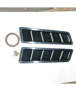 2pc Black Plastic Universal Self Adhesive Exterior Hood Louvers Vent Sco... - $418.66 MXN