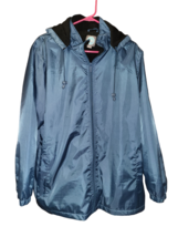 Women&#39;s Totes Water Resistant Blue Lined Hooded Winter Coat Jacket - Size 1X - £39.90 GBP