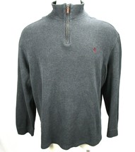 Polo Ralph Lauren 1/4 Zip Pullover Sweater Mens 2XL Gray Long Sleeve App... - £27.61 GBP