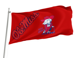 Ole Miss Rebels  NCAAF Flag,Size -3x5Ft / 90x150cm, Garden flags - £23.68 GBP