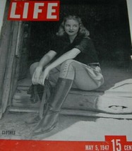 Vintage Life Magazine May 5 1947 Riding Clothes Beautiful Woman Coca Cola - £23.44 GBP