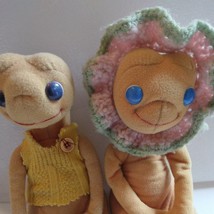 ET The Extra Terrestrial Vintage 1982 Kamar Showtime 2x Plush 8&quot; RARE - £26.90 GBP