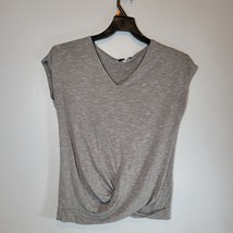 Venus Womens Shirt Gray Sleeveless VNeck Chest 38&quot; Length 24&quot; - £9.81 GBP