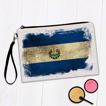 El Salvador : Gift Makeup Bag Distressed Flag Vintage Salvadorean Expat Country - £9.55 GBP