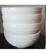 (4) Mikasa Nellie Bone China Fruit Bowls 4.4 in. Each. White. New. - $434.80 MXN