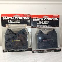 NEW Smith Corona H Series 21000 Correctable Film Ribbons Black 2 Pack &amp; ... - $13.00