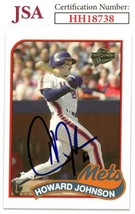 Howard Johnson signed 2005 Topps Baseball On Card Auto #49- JSA #HH18738 (New Yo - £19.53 GBP
