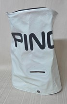 PING 16” Rain Hood Cover White Staff Golf Bag 3 Snaps, 1 Slot &amp; 1 Zip Pull - $29.69