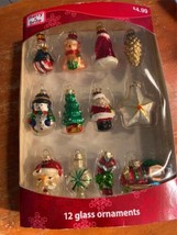 Merry Brite Christmas Ornaments Mini Blown Glass 2006 CVS 2&quot; Vtg NOS Set of 12 - £21.33 GBP