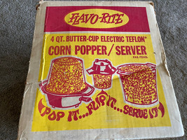 Vintage Flavo-Rite Corn Popper Server Pop it Flip it Serve it! Decor - £72.76 GBP