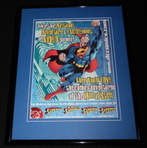 Superman 2001 DC Comics Framed 11x14 ORIGINAL Advertisement - £27.68 GBP