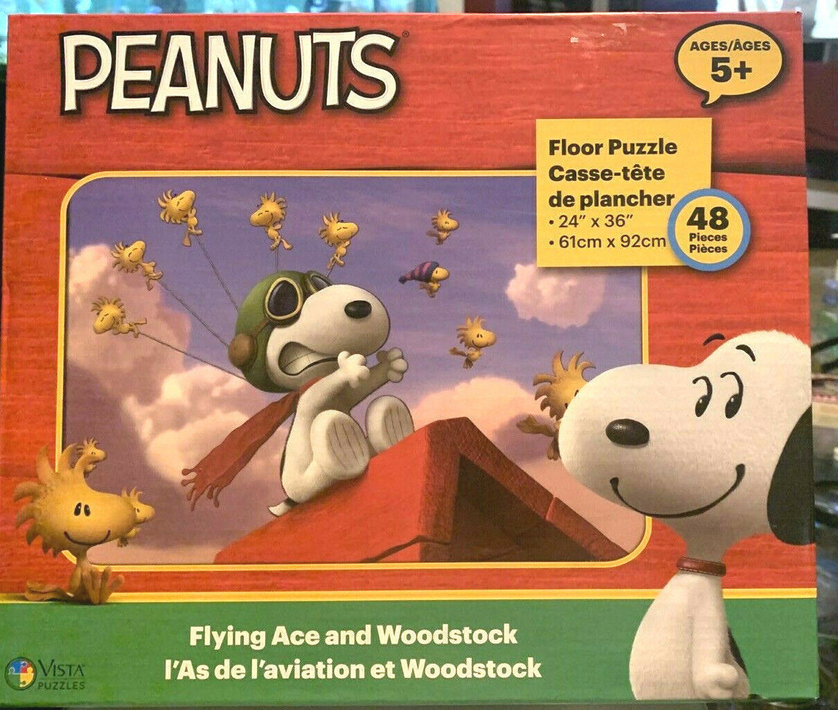 Peanuts Flying Aces and Woodstock 48 piece Puzzle. - $5.82