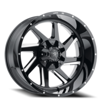 LHD14 20X10 6135/139.7 -18 106.1 Gloss Black Milled - £299.95 GBP