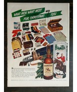 Vintage 1951 Hunter Blended WhiskeyChristmas Full Page Original Ad 721 - £5.24 GBP