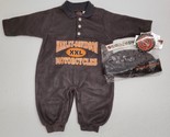 Harley Davidson Motorcycles Gray Fleece One Piece With Hat Toddler Baby ... - £37.18 GBP