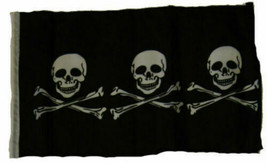 12X18 12&quot;X18&quot; Jolly Roger Pirate Chris Condent Realistic Sleeve Flag Garden - £11.00 GBP