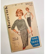 Butterick 9670 Jacket Skirt 16 Bust 36 Sewing Pattern Cut Complete 1950s... - £6.99 GBP