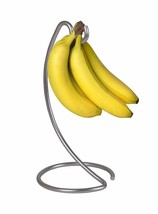 Chrome Banana Tree Holder Rack Ripen Fruit Evenly Prevents Bruising &amp; Spoiling - £10.83 GBP