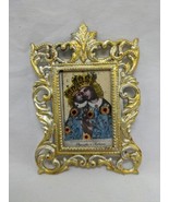 Polish Miniature Framed Picture Pamiqtka And Kalwarii 2&quot; X 3&quot; - $19.80