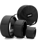 (3-Pack) 6&quot; 10&quot; 12&quot; Shogun Yoga Wheel Roller Stretching Back Pain Relief... - $49.49