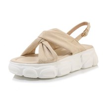 TAOFFEN Plus Size 29-43 Women Sandals Platform Open Toe Women Shoes Buckle Ankle - £52.66 GBP
