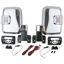 Chrome Electric Door Side Mirror w/LED For Toyota Land Cruiser 70 1984-ON - Fast - £360.89 GBP