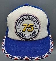 VTG Goodyear Scouts 75th Anniversary 1913-1988 Patch Snapback Mesh Trucker Hat - £18.27 GBP