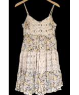 Lucky Brand Womens Size Small Cream Floral Boho Tiered Sundress Peasant ... - €25,43 EUR