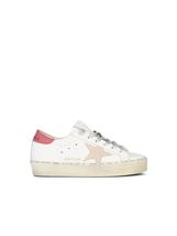 Golden Goose &#39;hi Star&#39; White Leather Sneakers - $402.00