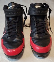Nike MCS Huarache 2KFresh Mens US 14 Baseball Shoes Black & Red #472289-016 - $13.45