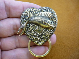 #E-630) Tropical fish love Eyeglass pin pendant ID badge holder - $19.62
