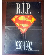 Vintage Mexican COMMEMORATIVE POSTER OF THE DEATH OF SUPERMAN LTD EDITIO... - €32,59 EUR