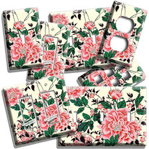 Vintage Pink Flowers Victorian Era Light Switch Outlet Wall Plates Floral Decor - £14.38 GBP+