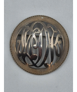 Sterling Silver Monogram Brooch 20g - £15.79 GBP