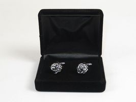 Men J.Valintin Cufflinks by Vitorofolo for French Cuff Shirt V29-19 Silver image 2