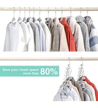 Stainless Storage Space Saving Organizer Cascading Closet Clothes Hanger 20 - $29.00