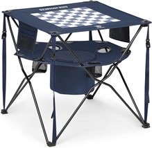 Ever Advanced Folding Tailgating Table With Cooler, Portable Camping, Blue. - £61.64 GBP