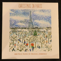 Galison Michael Storrings CHRISTMAS IN Paris 1000-Piece Jigsaw Puzzle Brand New - £29.45 GBP