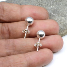 925 Sterling Silver Ball Stud Earrings for women - Pair - $36.55