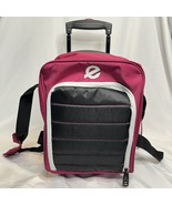 Ebonite Bowling Ball Carrier Bag Transport 1 Single Ball Roller Pink &amp; B... - $59.39