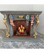 2002 Grandeur Noel Porcelain Santa Scene Fireplace Replacement Piece - $39.59 CAD