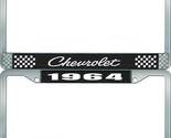 1964 Chevy Chevrolet GM Licensed Front Rear Chrome License Plate Holder ... - £1,620.40 GBP