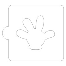 Mickey Minnie Glove Stencil for Cookies or Cakes USA Made LS529 - $3.99