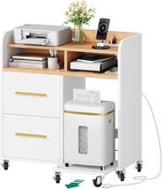 Yitahome File Cabinet With Charging Station, Printer Table Cabinet For, ... - $207.99