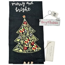 Primitives by Kathy Set Dish Towel and Ornament Merry Bright Merry Chris... - £10.89 GBP