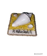 Vtg Ft. Walton Beach Florida Seashell Collectible Fridge Magnet - $5.95
